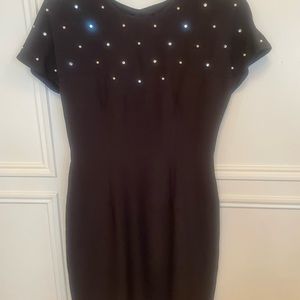 Donna Ricco Black Mini dress size 6 Petite